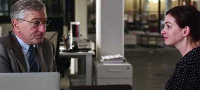 Assista ao primeiro trailer de 'The Intern' com De Niro e Hathaway