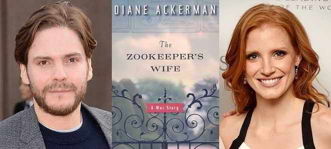 Daniel Brühl e Jessica Chastain protagonistas em 'The Zookeeper's Wife'