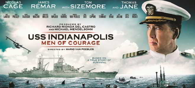 Nicolas Cage no primeiro trailer de 'USS Indianapolis: Men of Courage'