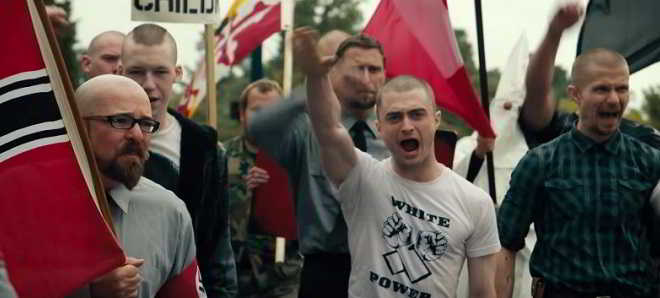 Daniel Radcliffe infiltrado num grupo neonazista no trailer oficial de 'Imperium'