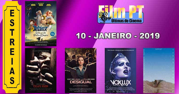 Estreias de filmes nos cinemas portugueses: 10 de janeiro de 2019