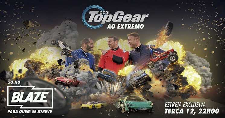 "Top Gear": Série épica do mundo automóvel está de volta ao Blaze Portugal